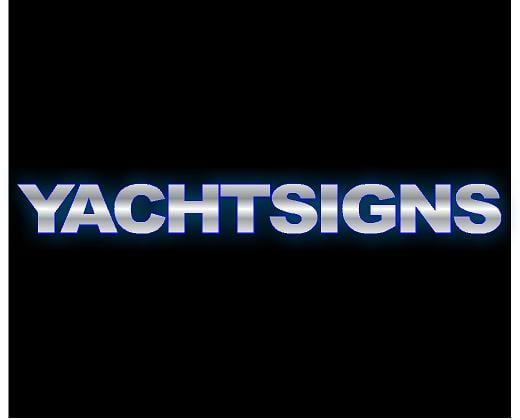 Blue Yacht Sign - flyachtsigns