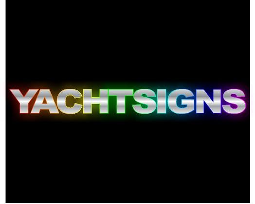 Rainbow Yacht Sign - flyachtsigns