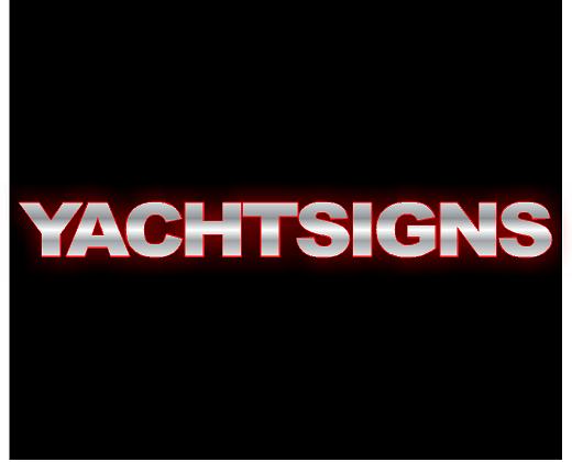Red Yacht Sign - flyachtsigns