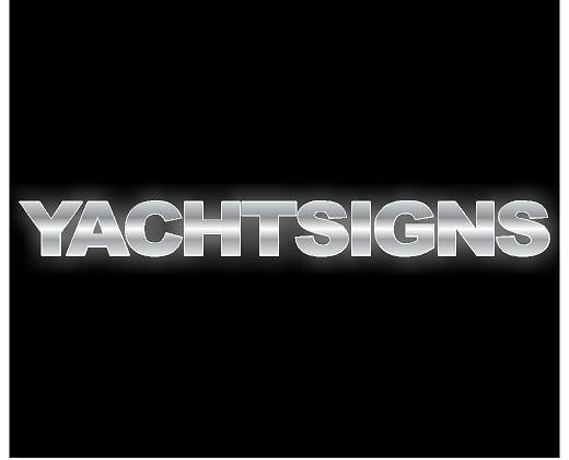 White Yacht Sign - flyachtsigns