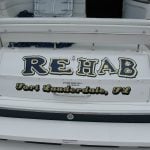 Funny Boat Named REHAB